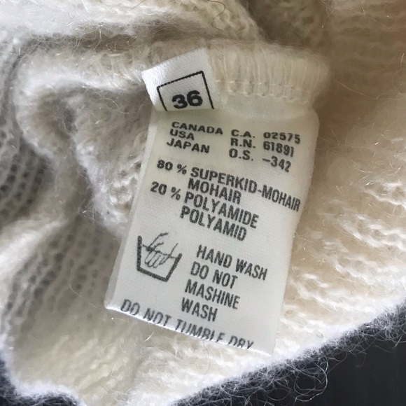 Vintage Escada Mohair Blend Geo Print Sweater - Picture 7 of 9